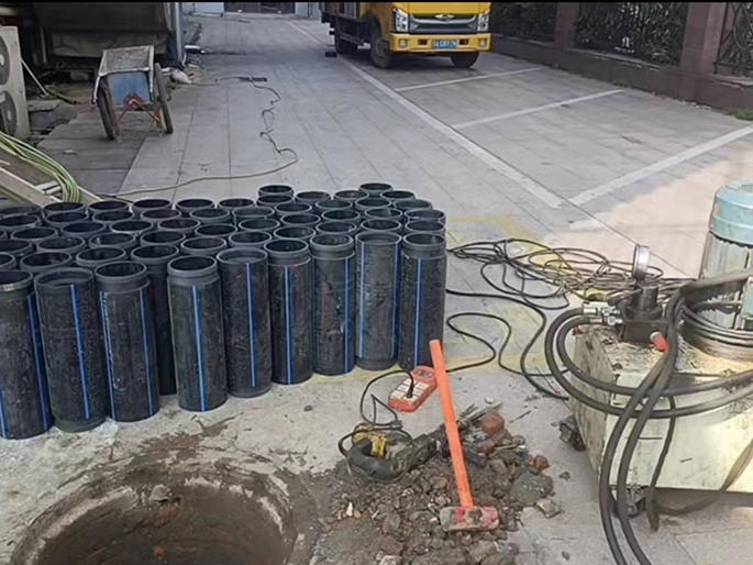 湘桥PE置换管厂家 DN315置换管 非开挖管短管置换